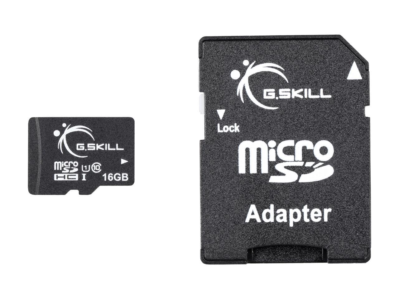 G.Skill 64Gb Microsdxc Uhs-I/U1 Class 10 Memory Card With Adapter (Ff-Tsdxc64Ga-U1)