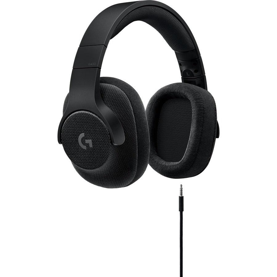 Gaming Headset with Surround Sound - Logitech G433 7.1 Wired Gaming Headphones | Tecisoft 981-000708