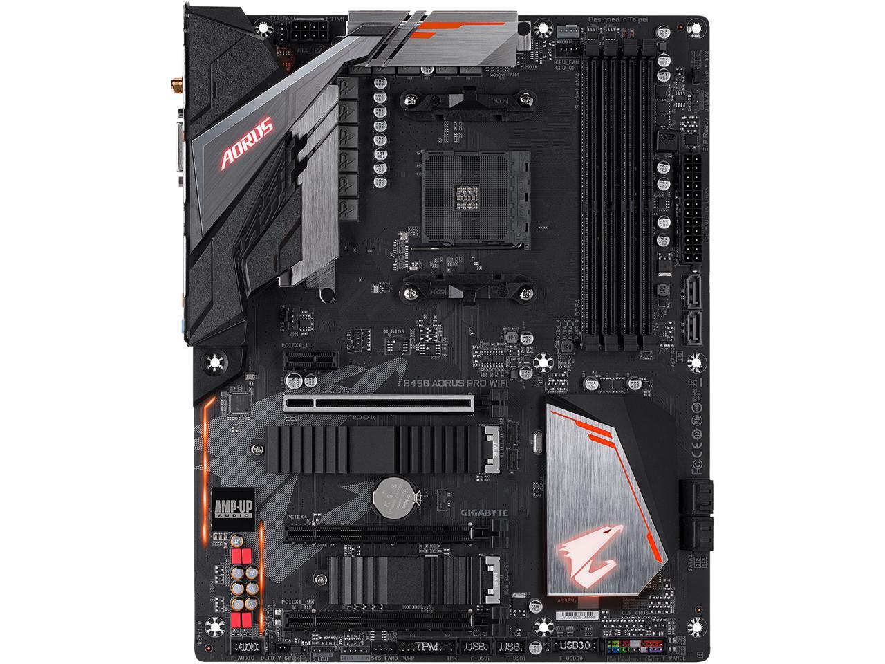 Gigabyte B450 Aorus Pro Wifi Am4 Amd B450 Sata 6Gb/S Atx Amd Motherboard