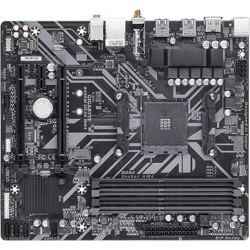 Gigabyte B450M Ds3H Wifi Am4 Amd B450 Sata 6Gb/S Micro Atx Amd Motherboard