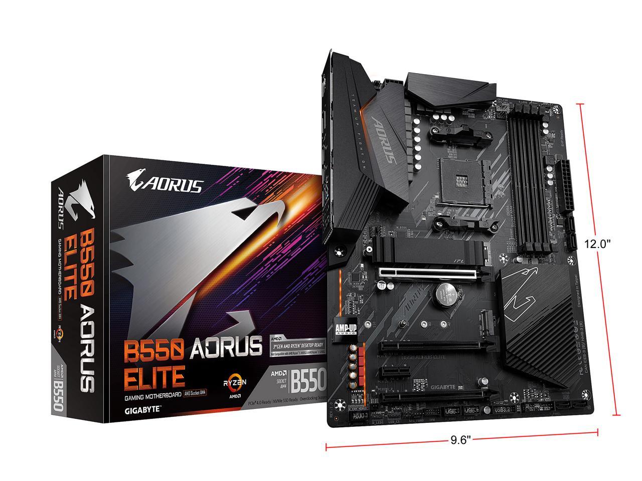 Gigabyte B550 Aorus Elite Socket Am4/ Amd B550/ Ddr4/ Sata3&Usb3.2/ M.2/ Atx Motherboard