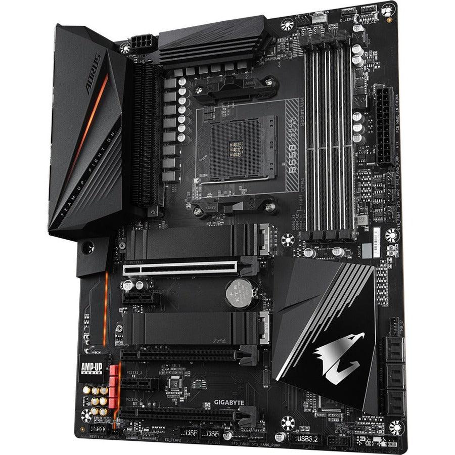 Gigabyte B550 Aorus Pro Ac Am4 Amd B550 Atx Motherboard With Dual M.2, Sata 6Gb/S, Usb 3.2 Gen 2, Intel 802.11Ac, 2.5 Gbe Lan, Pcie 4.0