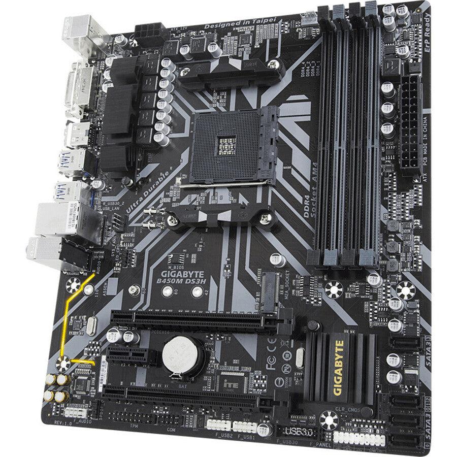 Gigabyte ?Ddr4 Sdram B450M Ds3H Am4 Amd B450 Sata 6Gb/S Micro Atx Amd Motherboard