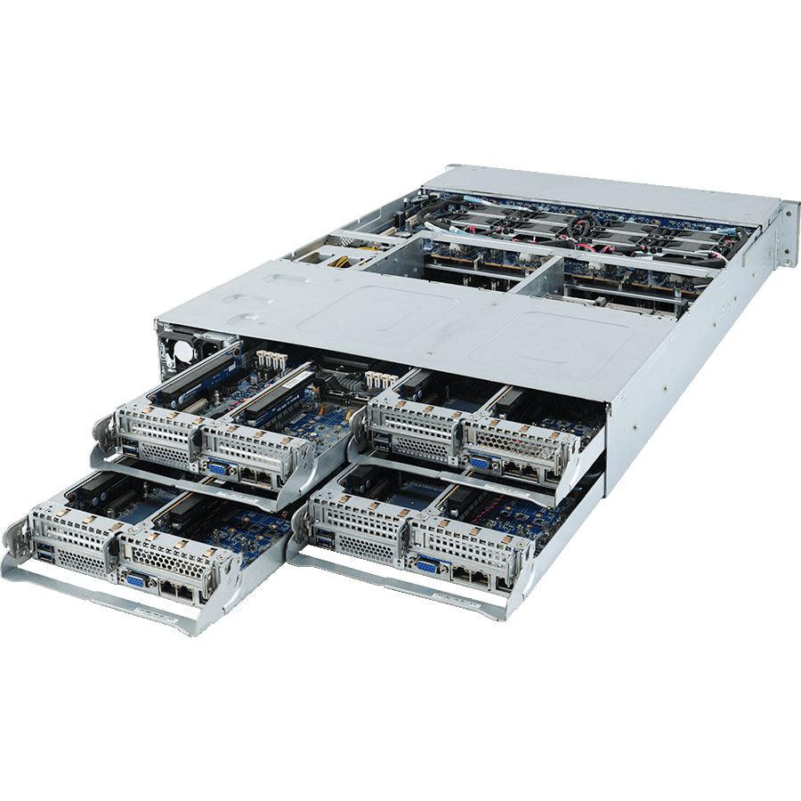 Gigabyte H252-Z10 Barebone System - 2U Rack-mountable - Socket SP3 - 1 x Processor Support