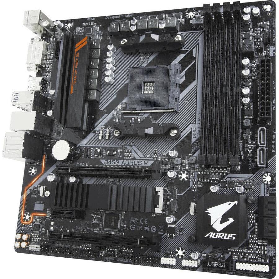 Gigabyte Motherboard B450 Aorus M Am4 Amd B450 Sata 6Gb/S Micro Atx Amd Motherboard