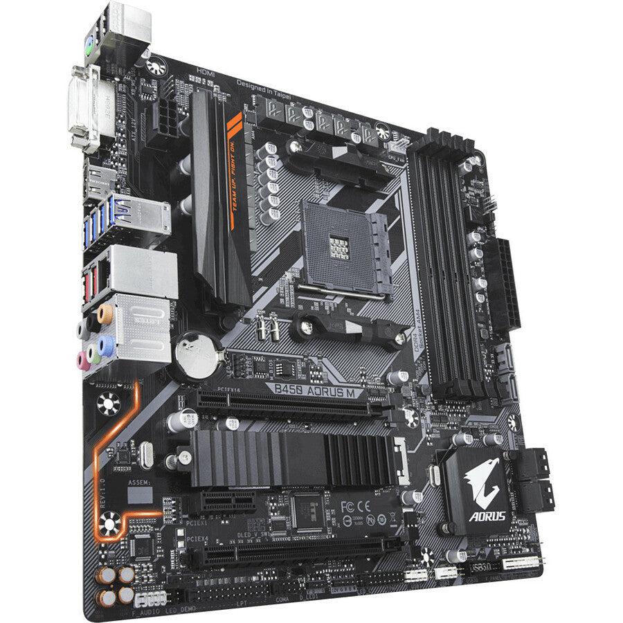 Gigabyte Motherboard B450 Aorus M Am4 Amd B450 Sata 6Gb/S Micro Atx Amd Motherboard