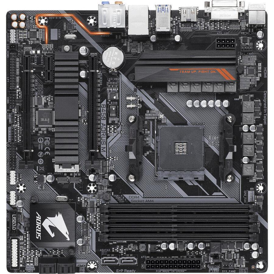 Gigabyte Motherboard B450 Aorus M Am4 Amd B450 Sata 6Gb/S Micro Atx Amd Motherboard