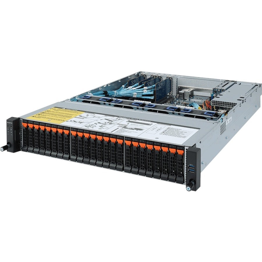 Gigabyte R272-Z32 Barebone System - 2U Rack-mountable - Socket SP3 - 1 x Processor Support