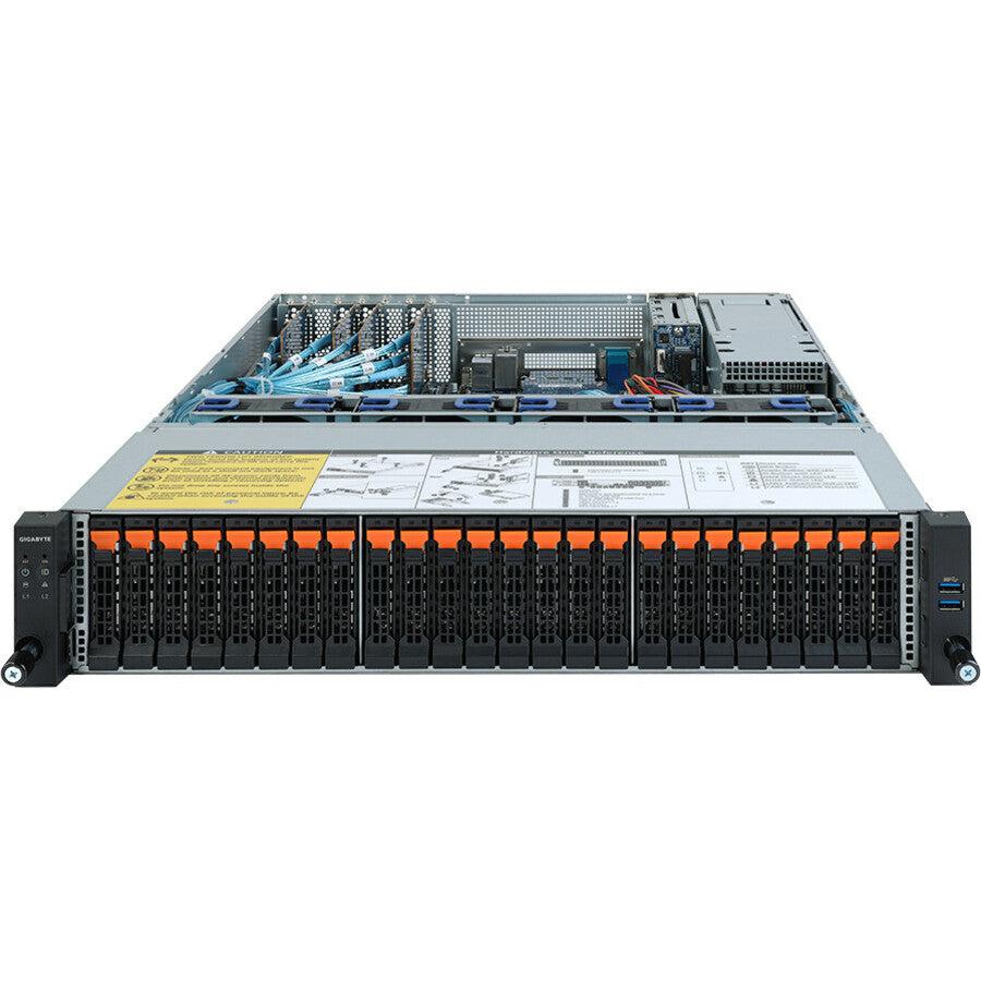 Gigabyte R272-Z32 Barebone System - 2U Rack-mountable - Socket SP3 - 1 x Processor Support