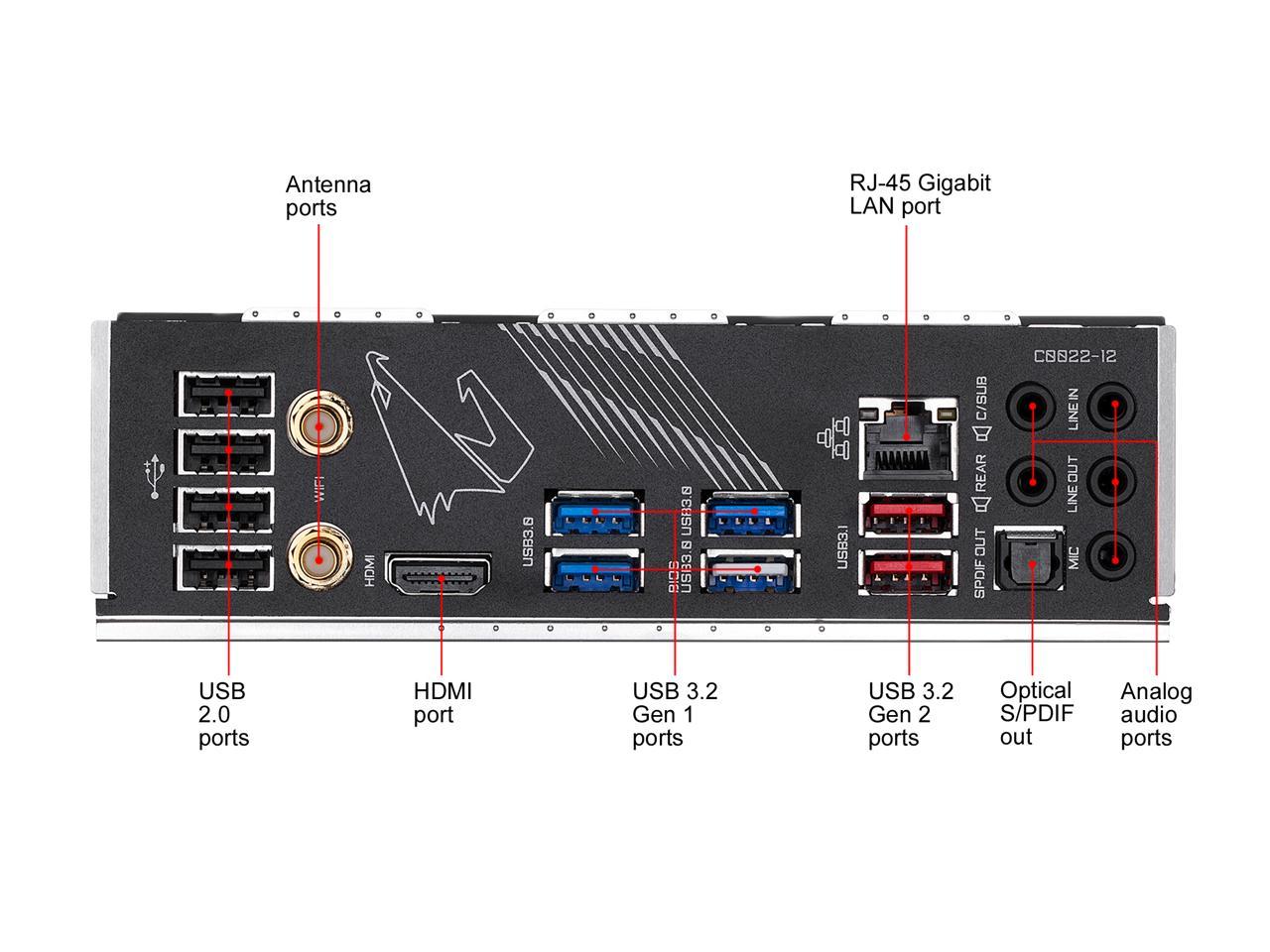 Gigabyte X570 Aorus Elite Wifi Am4 Amd X570 Sata 6Gb/S Atx Amd Motherboard