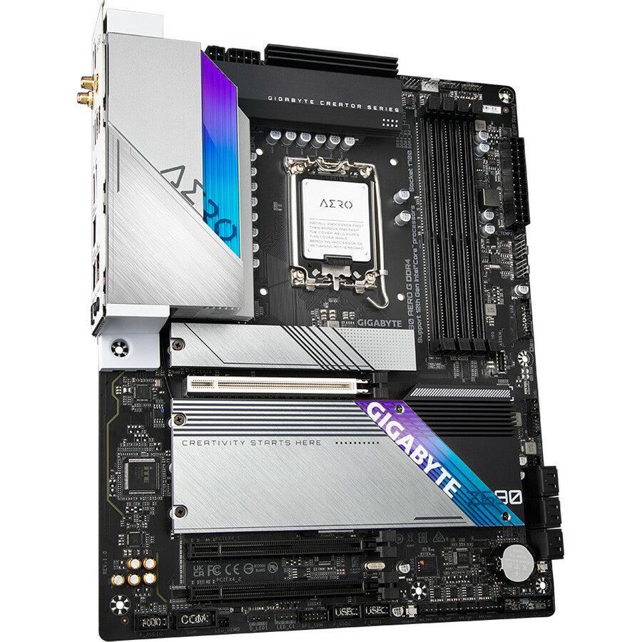 Gigabyte Z690 Aero G Ddr4 Lga1700/ Intel Z690/ Ddr4/ Quad-Gpu & 2-Way Crossfire/ Wifi & Bluetooth/ Sata3&Usb3.2/ M.2/ Atx Motherboard