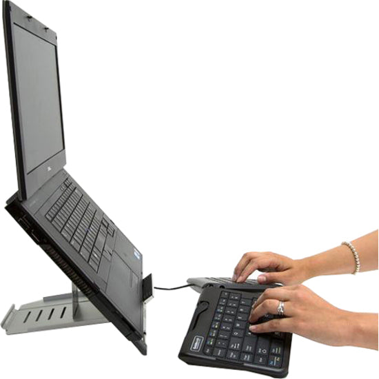 Go!2 Mobile Keyboard (Bluetooth Wireless) and Notebook Stand Bundle (Graphite Aluminum) GTLS-0099W