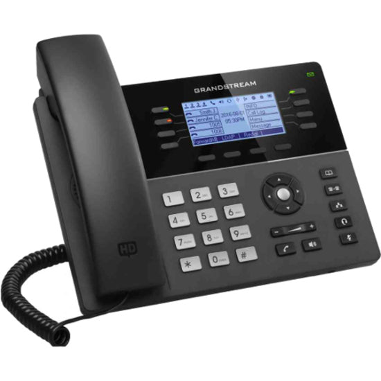 Grandstream GXP1782 IP Phone - Corded - Wall Mountable, Desktop - Black