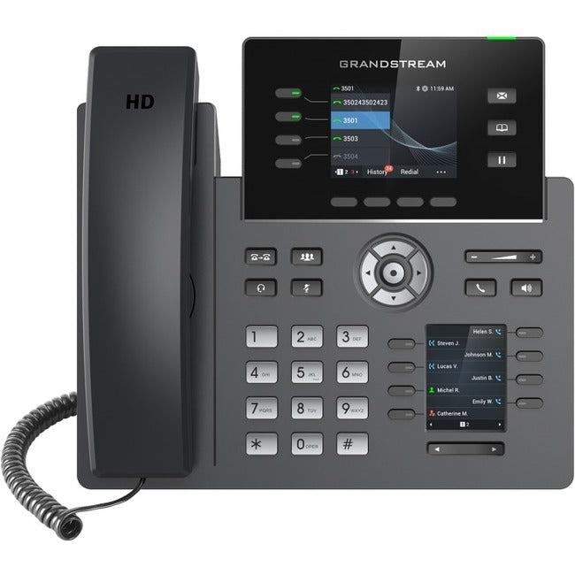 Grandstream IP Phone - Corded - Corded/Cordless - Wi-Fi, Bluetooth - Desktop GRP2614