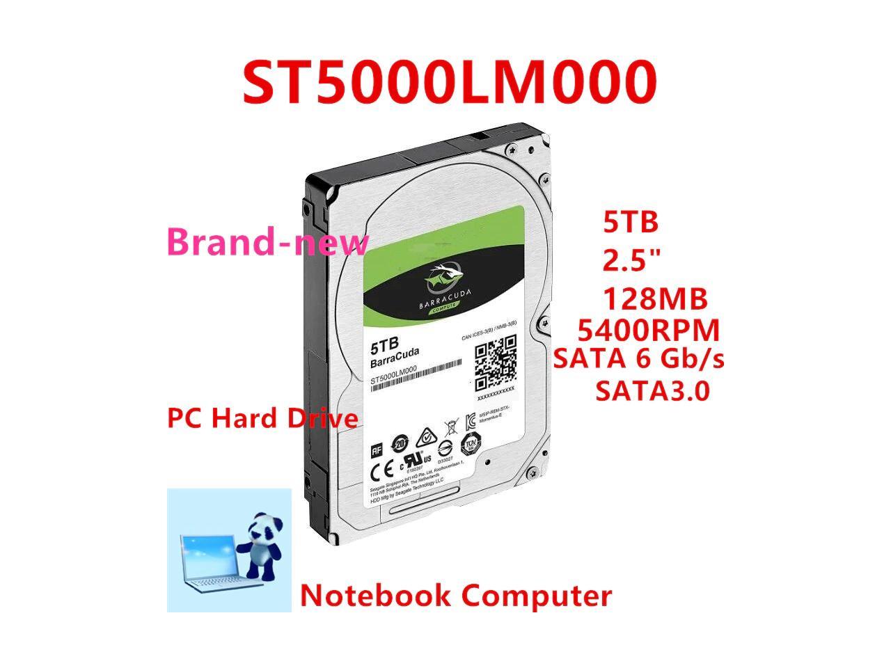 Hdd For Seagate Brand Barracuda 5Tb 2.5" Sata 6 Gb/S 128Mb 5400Rpm For Internal Hard Disk For Notebook Hdd For St5000Lm000