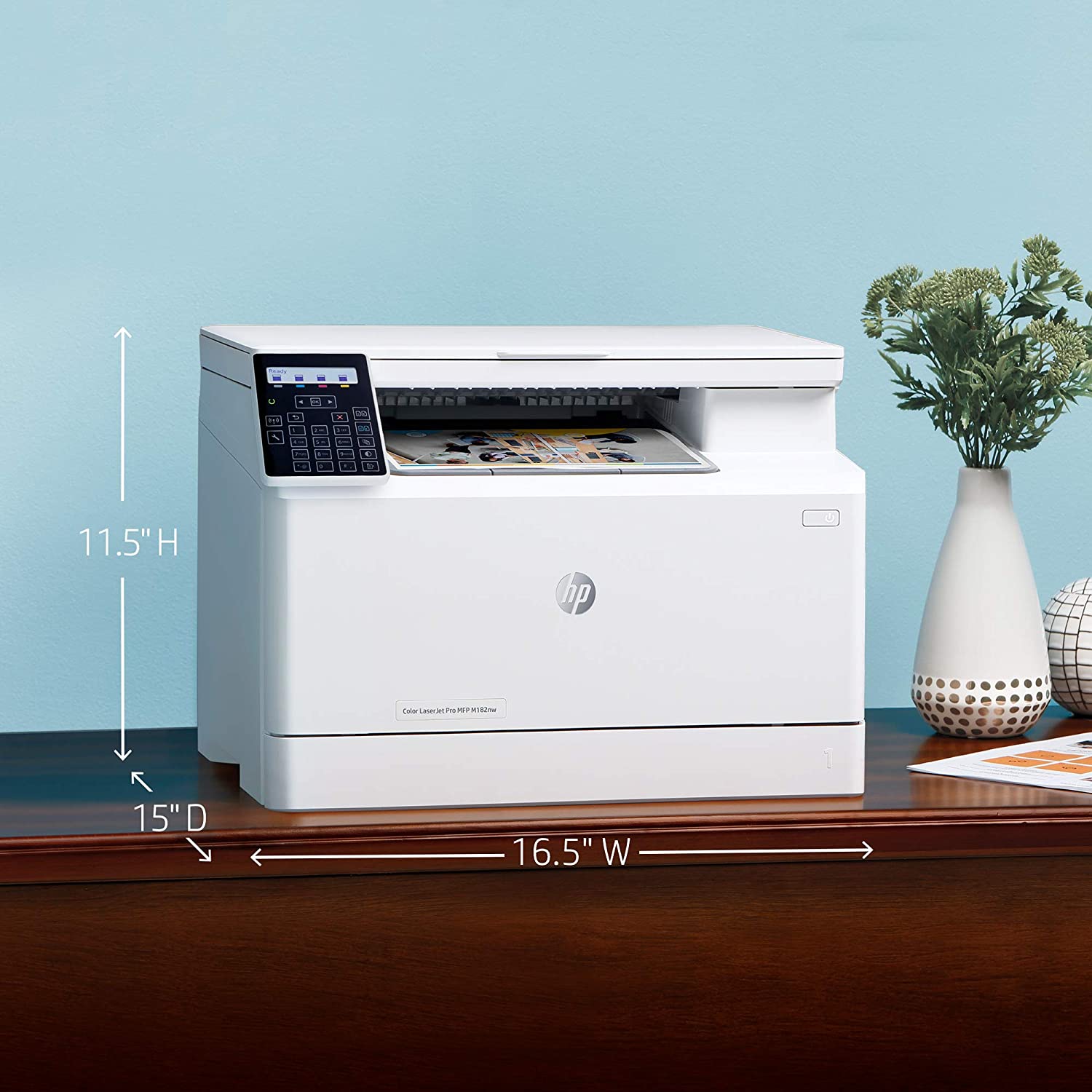 Hp Color Laserjet Pro M182Nw Wireless All-In-One Laser Printer, Print, Scan & Copy