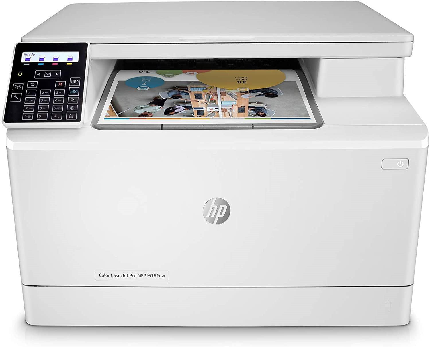 Hp Color Laserjet Pro M182Nw Wireless All-In-One Laser Printer, Print, Scan & Copy