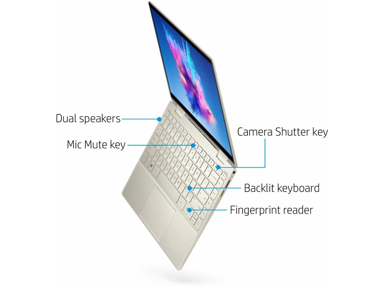 Hp Envy 2-In-1 13.3" Fhd Oled Touch Laptop - I7-1165G7 Processor, 8Gb Memory, 512Gb Ssd, Backlit