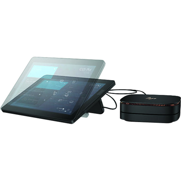 HP Elite Slice G2 Desktop Computer - Intel Core i5 7th Gen i5-7500T - 8 GB - 128 GB SSD - Ultra Small - Sparkle Black 9EN01UT#ABA