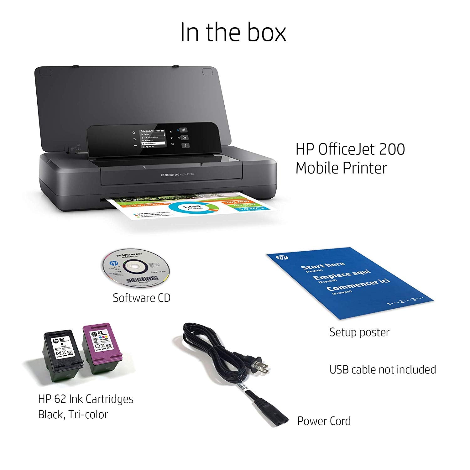 Hp Officejet 200 Portable Printer With Wireless & Mobile Printing (Cz993A)