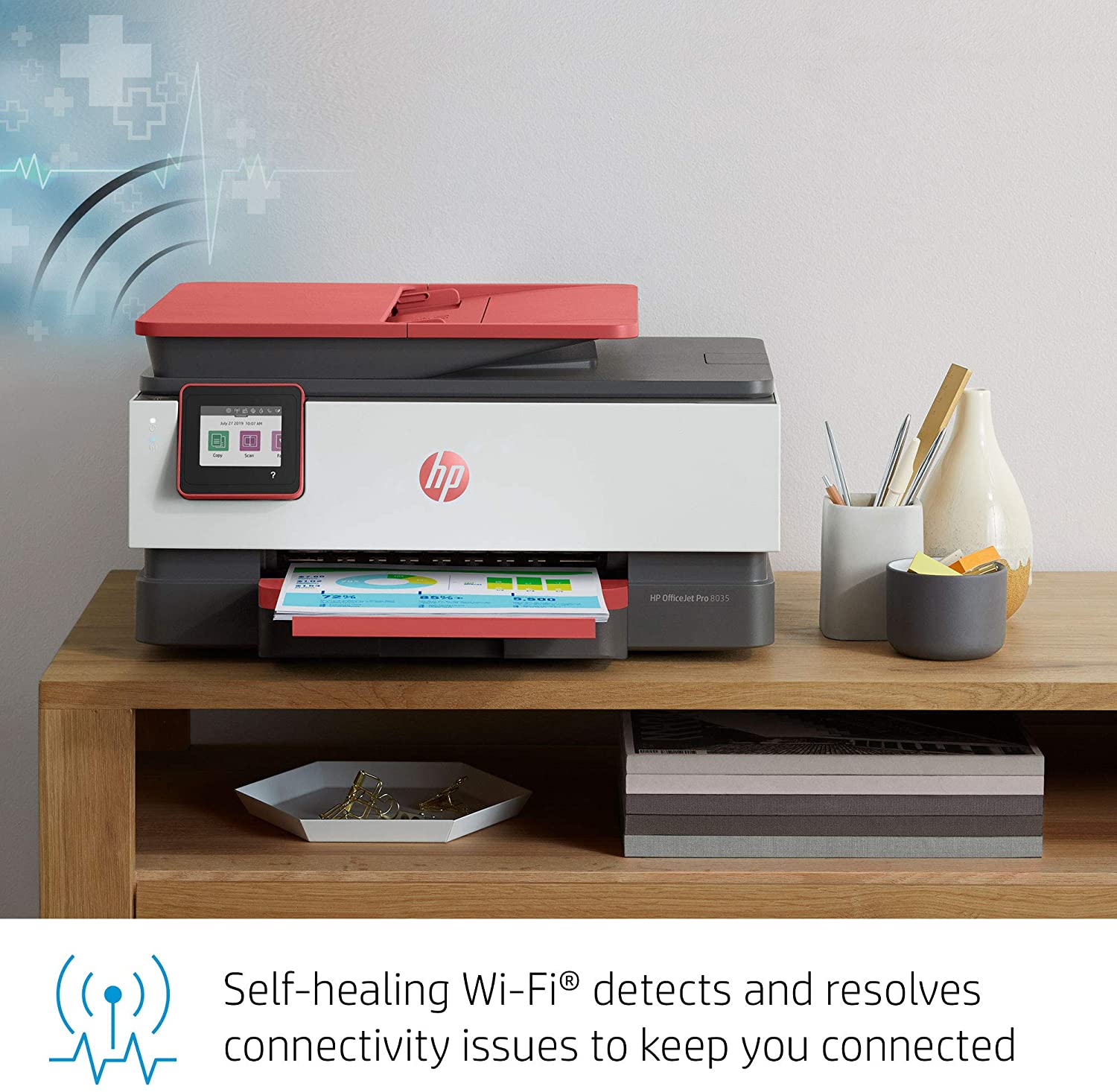 Hp Officejet Pro 8035 All-In-One Wireless Printer - Includes 8 Months Of Ink