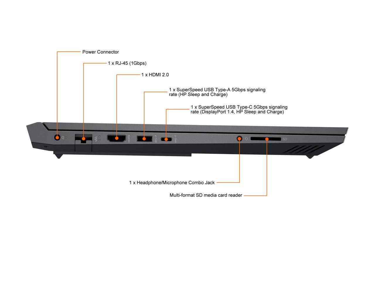 Hp Victus - 16.1" 60 Hz Ips - Amd Ryzen 5 5000 Series 5600H (3.30Ghz) - Nvidia Geforce Rtx 3050