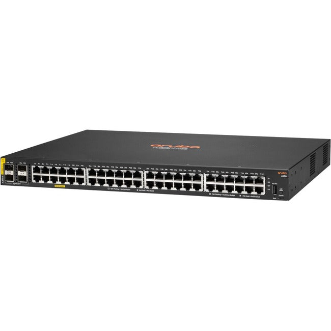 HPE 6100 48G Class4 PoE 4SFP+ 370W Switch JL675A#ABB