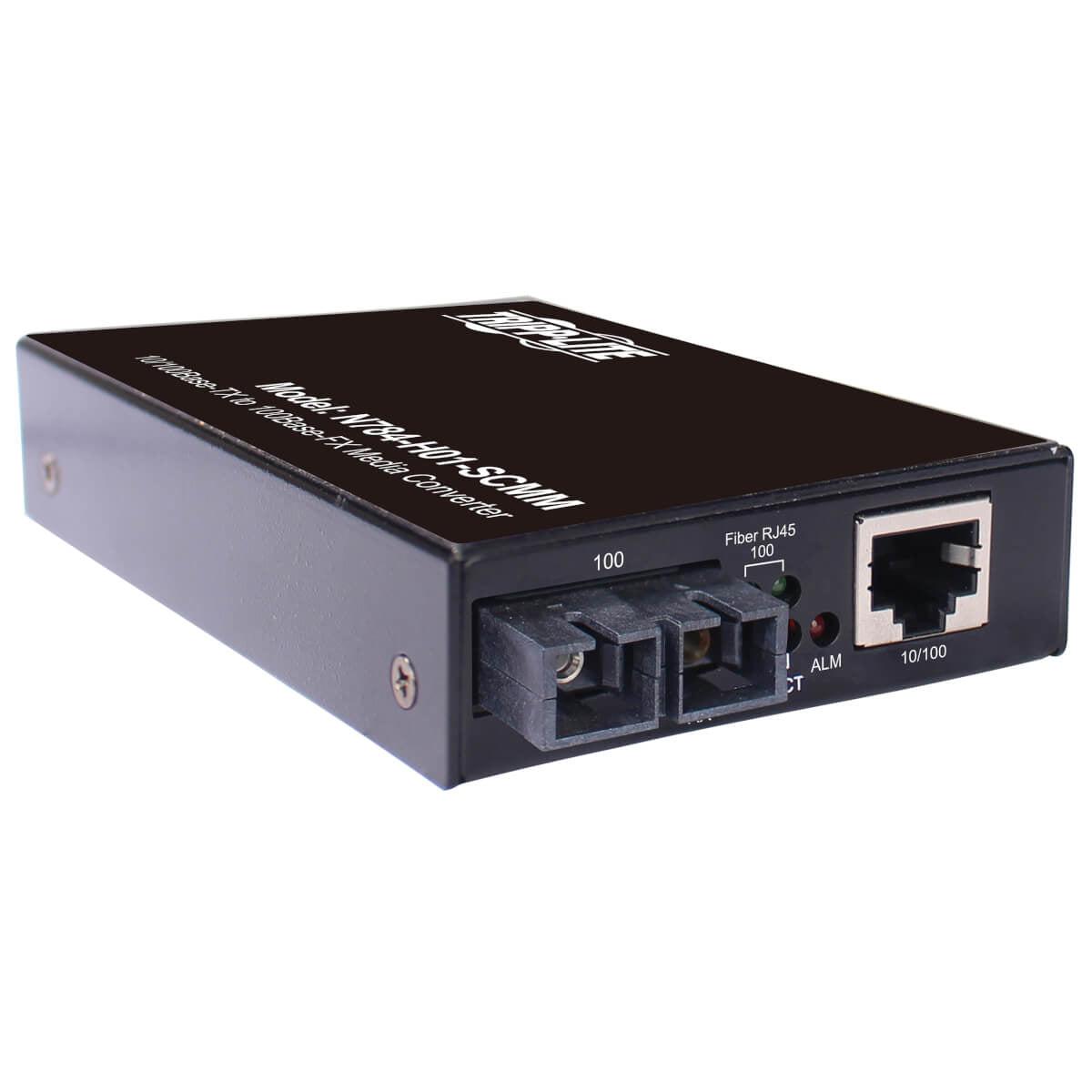 Hardened Media Converter - 10/100 Mbps RJ45 to SC Multimode Fiber | Tripp Lite N784-H01-SCMM