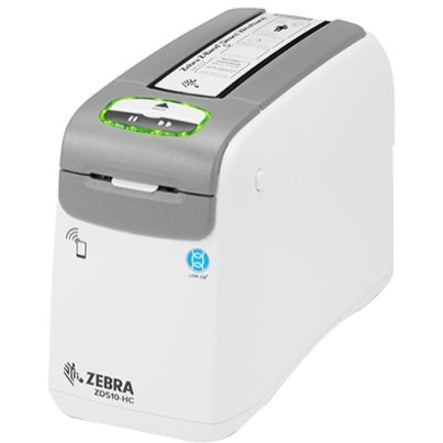 Healthcare Wristband Printer - Zebra ZD510-HC USB Host Ethernet 10/100 | TecISoft ZD51013-D01B01FZ