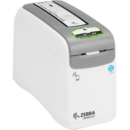 Healthcare Wristband Printer - Zebra ZD510-HC USB Host Ethernet 10/100 | TecISoft ZD51013-D01B01FZ