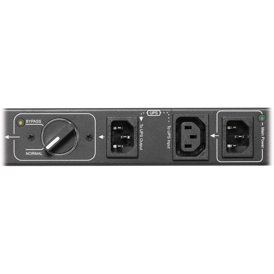 Hot-Swap PDU Manual Transfer Switch - 6 C13 Outlets Dual Input 1U Rack Mount | Tripp Lite PDUBHV101U