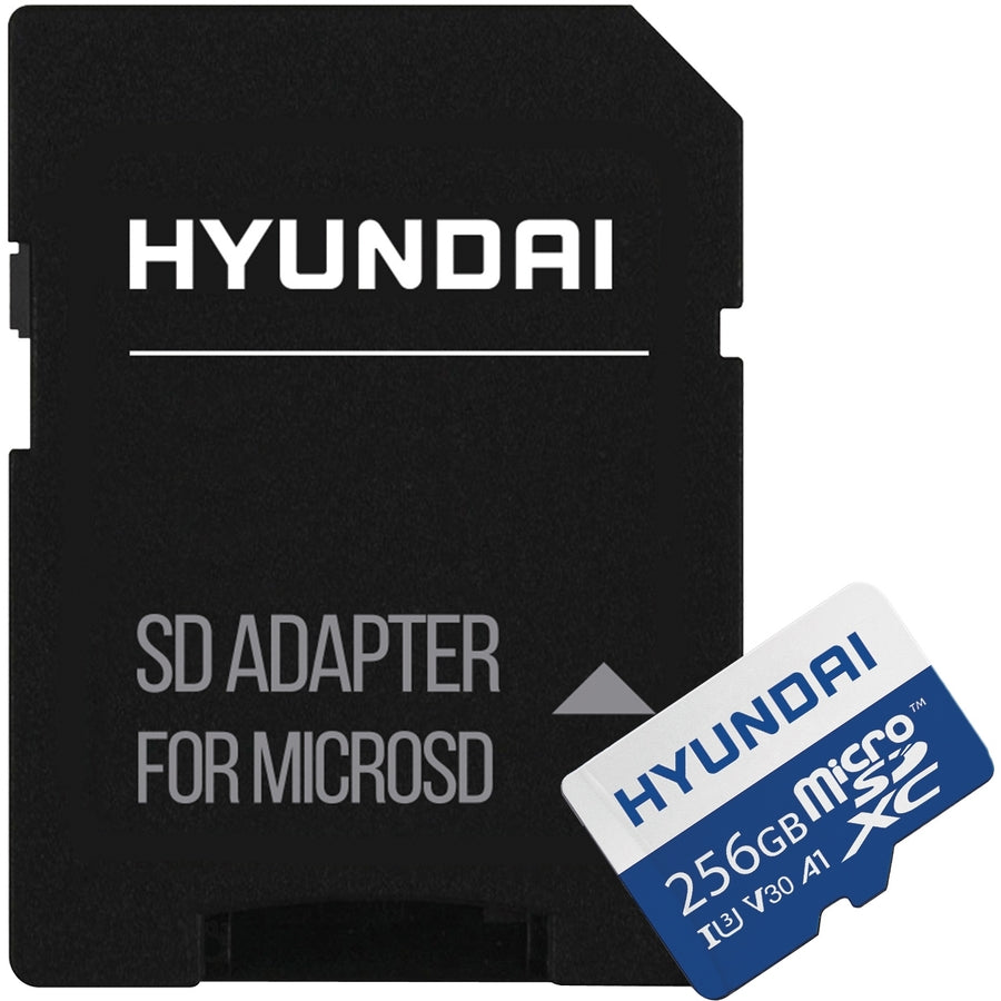 Hyundai 256GB microSDXC UHS-1 Memory Card with Adapter, 95MB/s (U3) 4K Video, Ultra HD, A1, V30 SDC256GU3