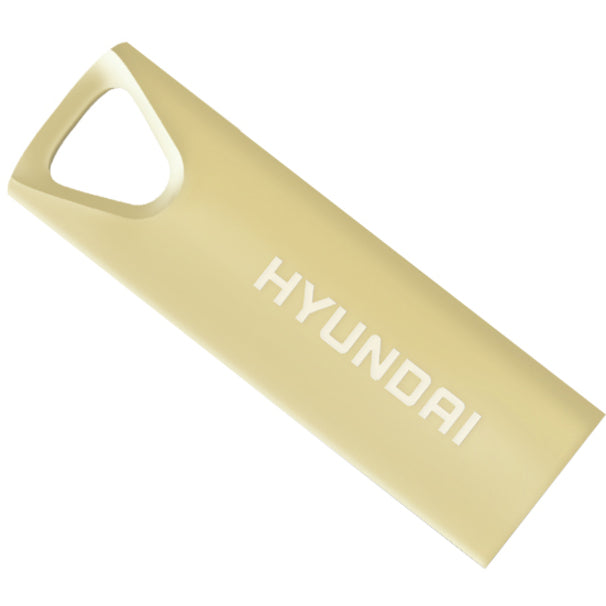 Hyundai Bravo Deluxe 16GB High Speed Fast USB 2.0 Flash Memory Drive Thumb Drive Metal, Gold U2BK/16GAG