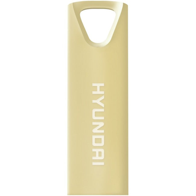 Hyundai Bravo Deluxe 16GB High Speed Fast USB 2.0 Flash Memory Drive Thumb Drive Metal, Gold U2BK/16GAG