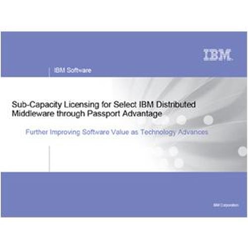 IBM WebSphere Application Server - Software Subscription and Support Renewal - 1 Value Unit - 1 Year E025QLL-E