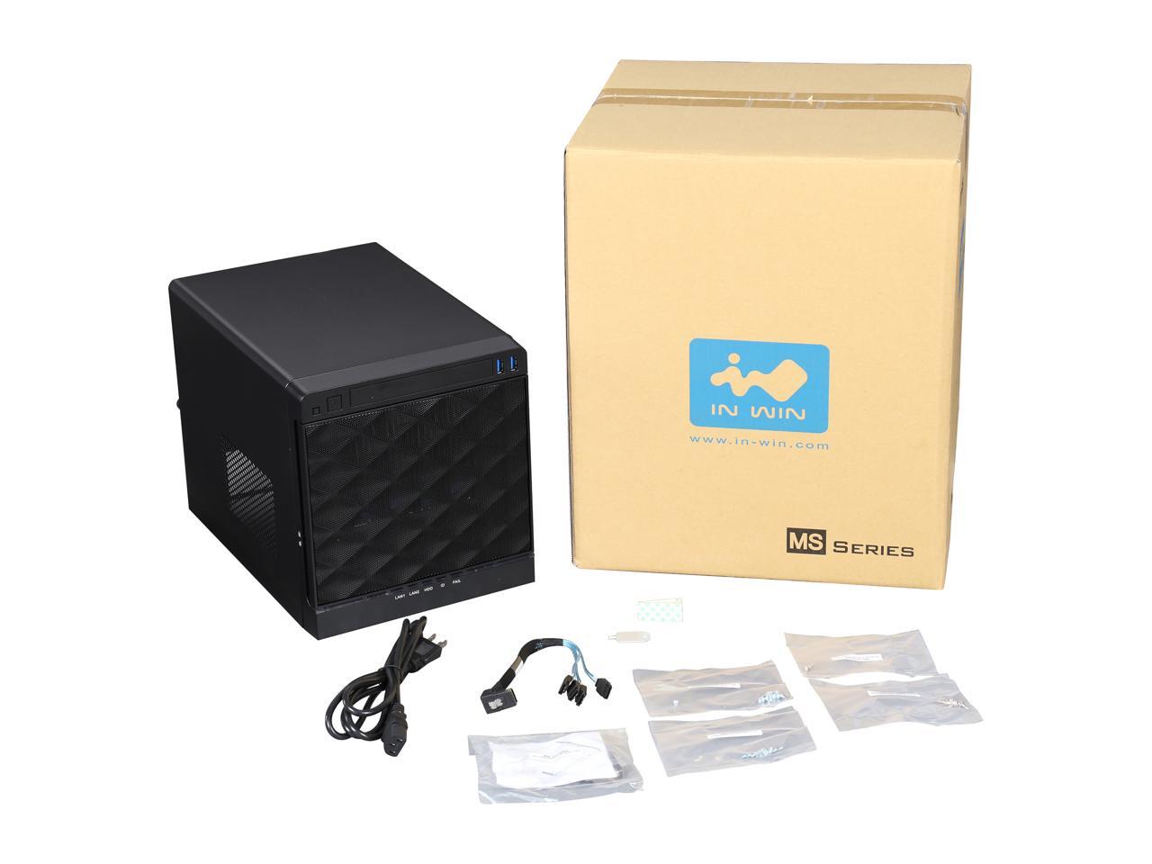 In Win Iw-Ms04-01-S265 Black 0.8 Mm Sgcc Mini Itx (M/B Cooler Maximum 65Mm) Tower Mini 4 Bay