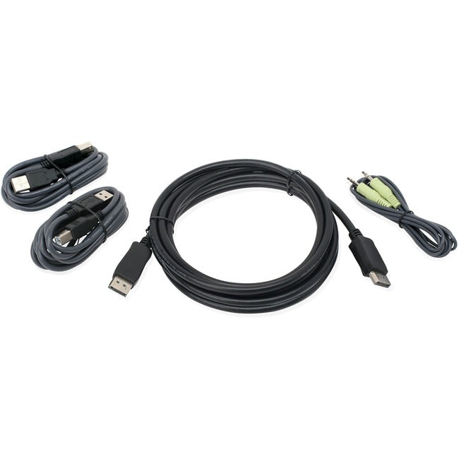 IOGEAR 10 Ft. DisplayPort, USB KVM Cable Kit with Audio (TAA) G2L903UTAA3