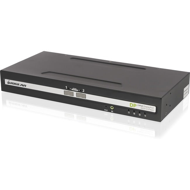 Iogear 2-Port Single View Displayport Kvm Switch W/Audio