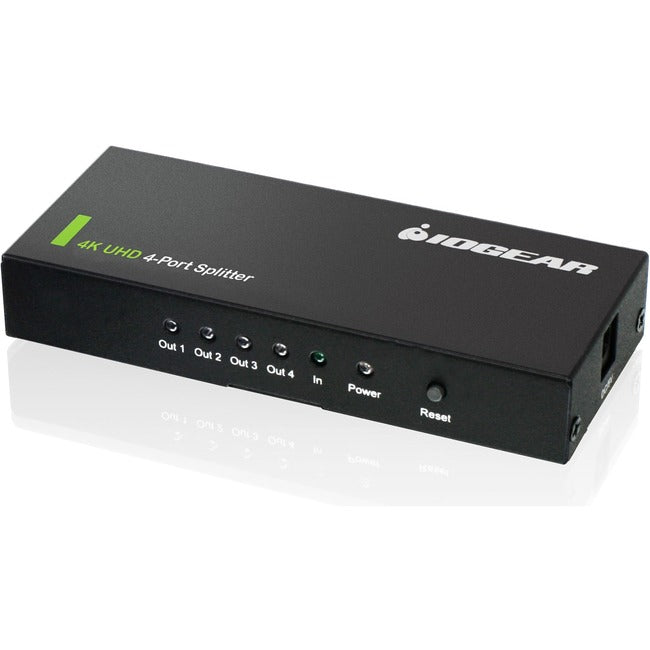 IOGEAR 4K Ultra HD 4-Port Splitter with HDMI GHSP8424