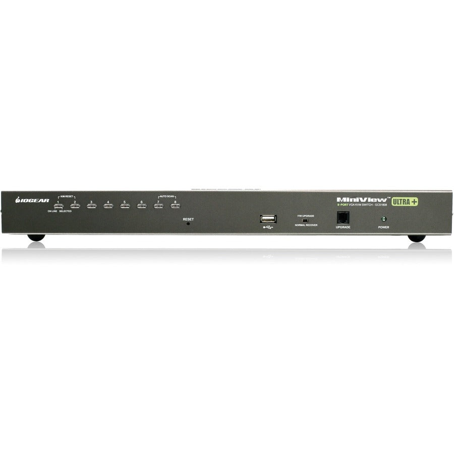 IOGEAR 8-Port USB PS/2 Combo VGA DisplayPort KVM Kit GCS1808DPKITU