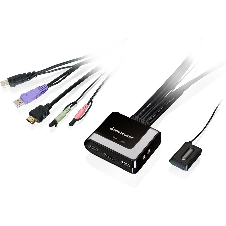 IOGEAR GCS62HMDPKIT - 2-Port HDMI Cable KVM Switch USB | TechSoft