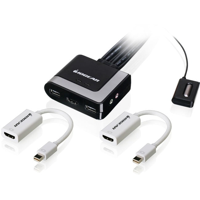 IOGEAR GCS62HMDPKIT - 2-Port HDMI Cable KVM Switch USB | TechSoft