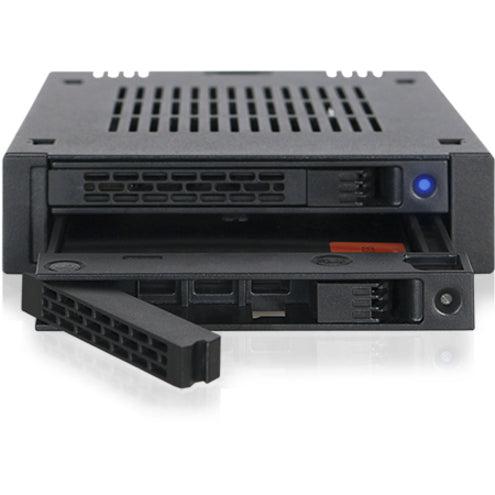 Icy Dock Expresscage Mb742Sp-B 2X 2.5 Inch Sas/Sata Hdd/Ssd Mobile Rack For External 3.5 Inch Bay - Comparable To Tray-Less Design (Black)