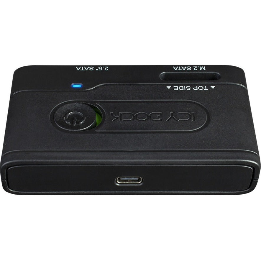 Icy Dock EZ-Adapter MB031U-1SMB Drive Enclosure SATA, M.2 - USB 3.2 (Gen 1) Type C Host Interface External - Black