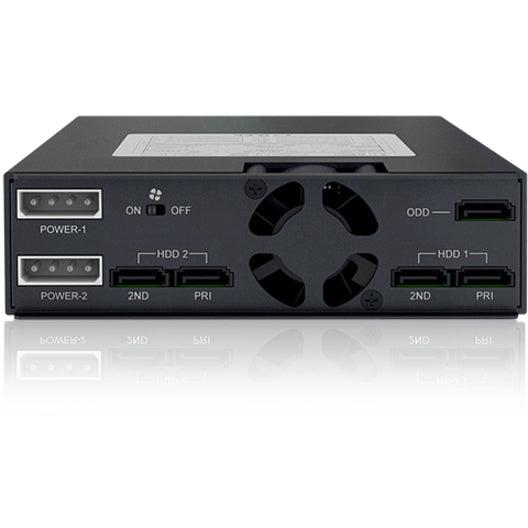 Icy Dock Mb994Iko-3Sb Rugged Full Metal 2 Bay 2.5 Inch Sas/Sata Hdd & Ssd Backplane Cage With Slim