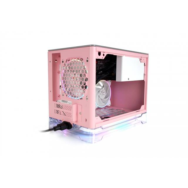 In-Win A1 Plus Pink Mini-Itx Tower With Integrated Argb Lighting - 650W Gold Power Supply