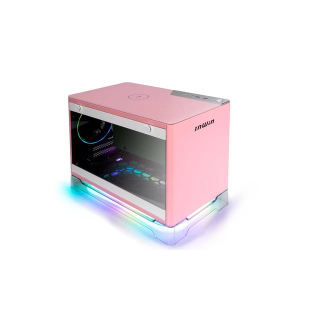 In-Win A1 Plus Pink Mini-Itx Tower With Integrated Argb Lighting - 650W Gold Power Supply