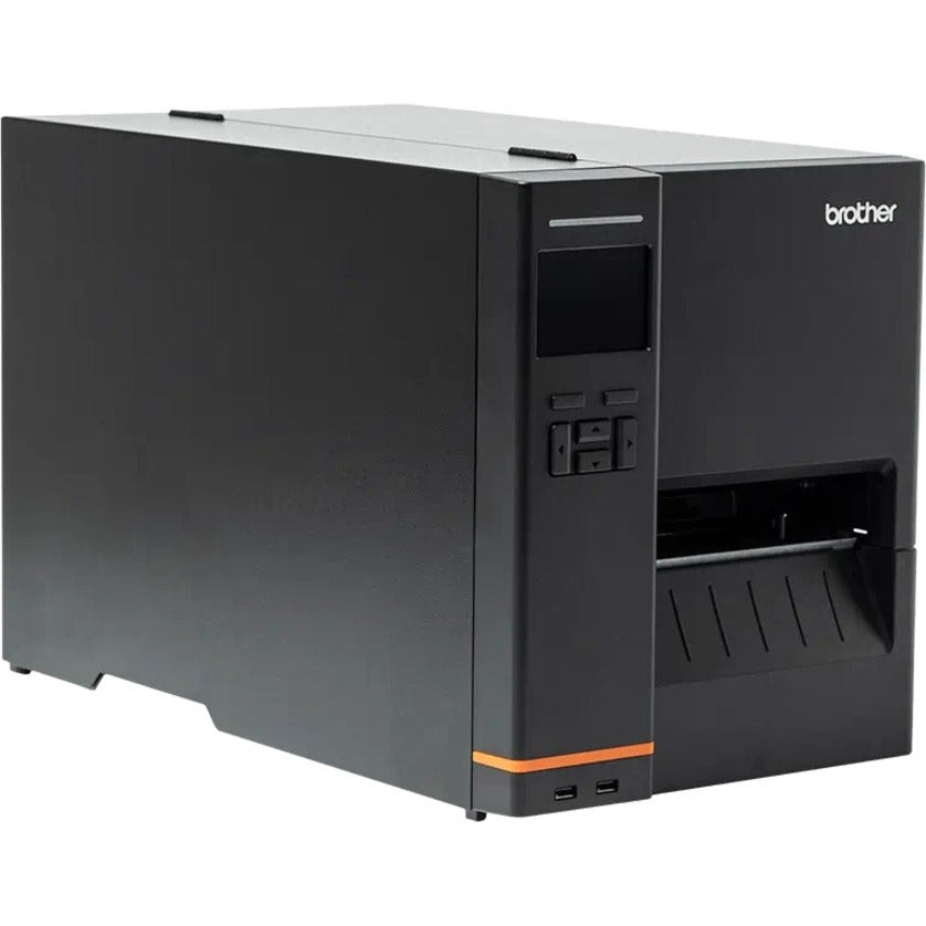 Industrial Barcode Printer - Brother TJ-4520TN 203 DPI Thermal Transfer with Full Roll Rewind | TecISoft TJ4520TN