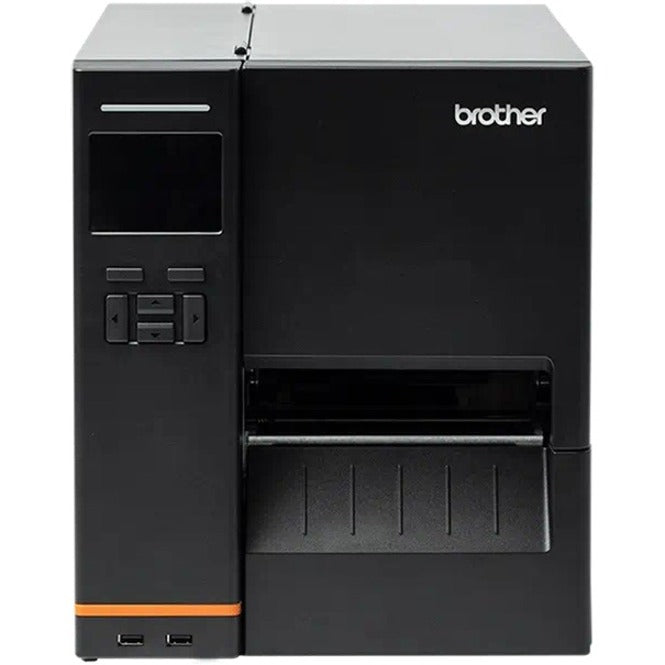Industrial Barcode Printer - Brother TJ-4520TN 203 DPI Thermal Transfer with Full Roll Rewind | TecISoft TJ4520TN