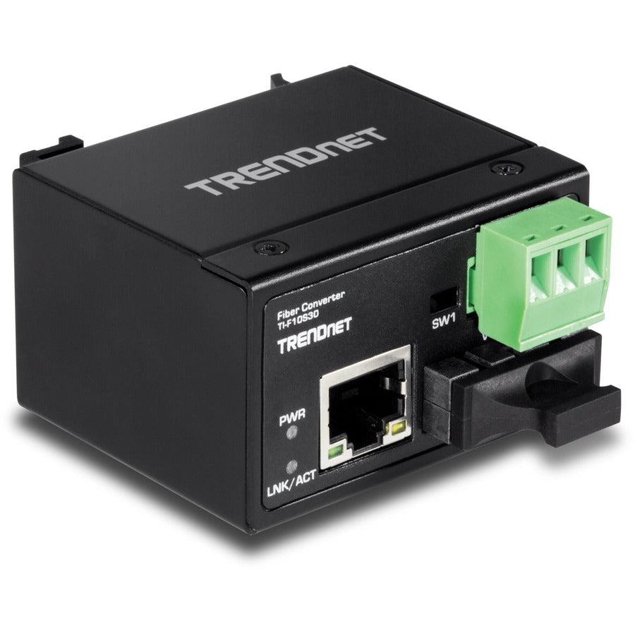 Industrial Fiber Converter 100Base-FX Single-Mode - Hardened SC Converter | Tecisoft TI-F10S30